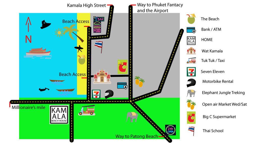 Kamala Beach House - 1 Min Walk To Beach Eksteriør billede